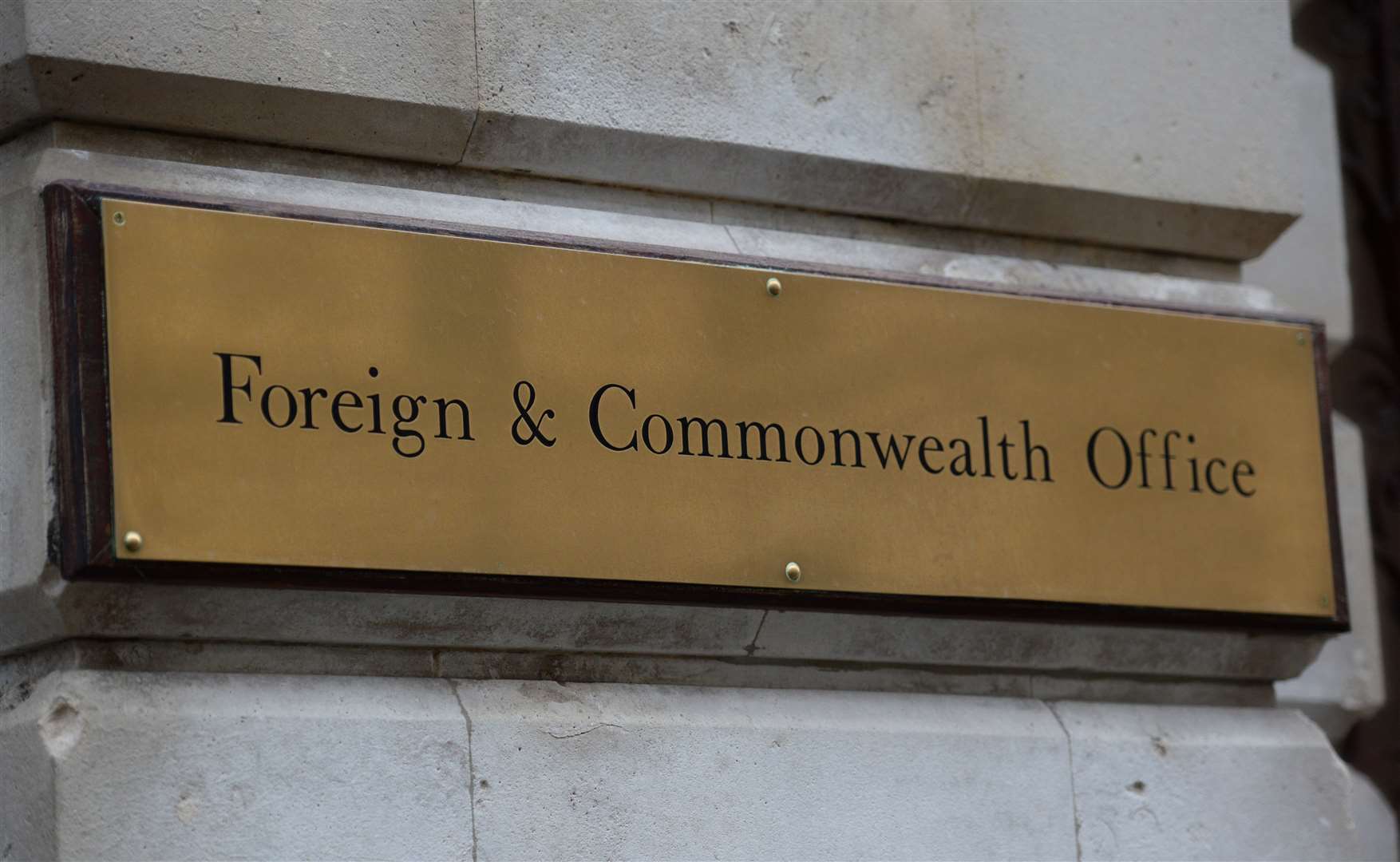 A view of signage for the Foreign & Commonwealth Office (Kirsty O’Connor/PA)