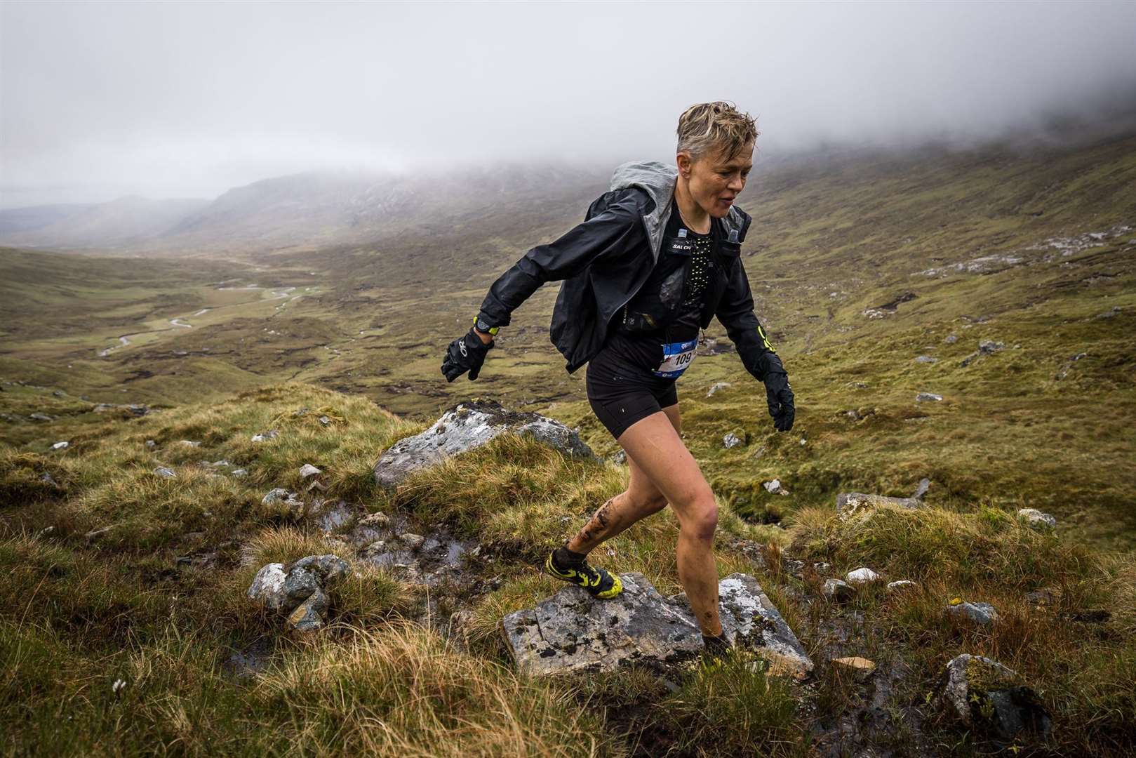 Jo Meek worked hard on day six of the Cape Wrath Ultra 2023. Picture: ©Cape Wrath Ultra® | No Limits Photography