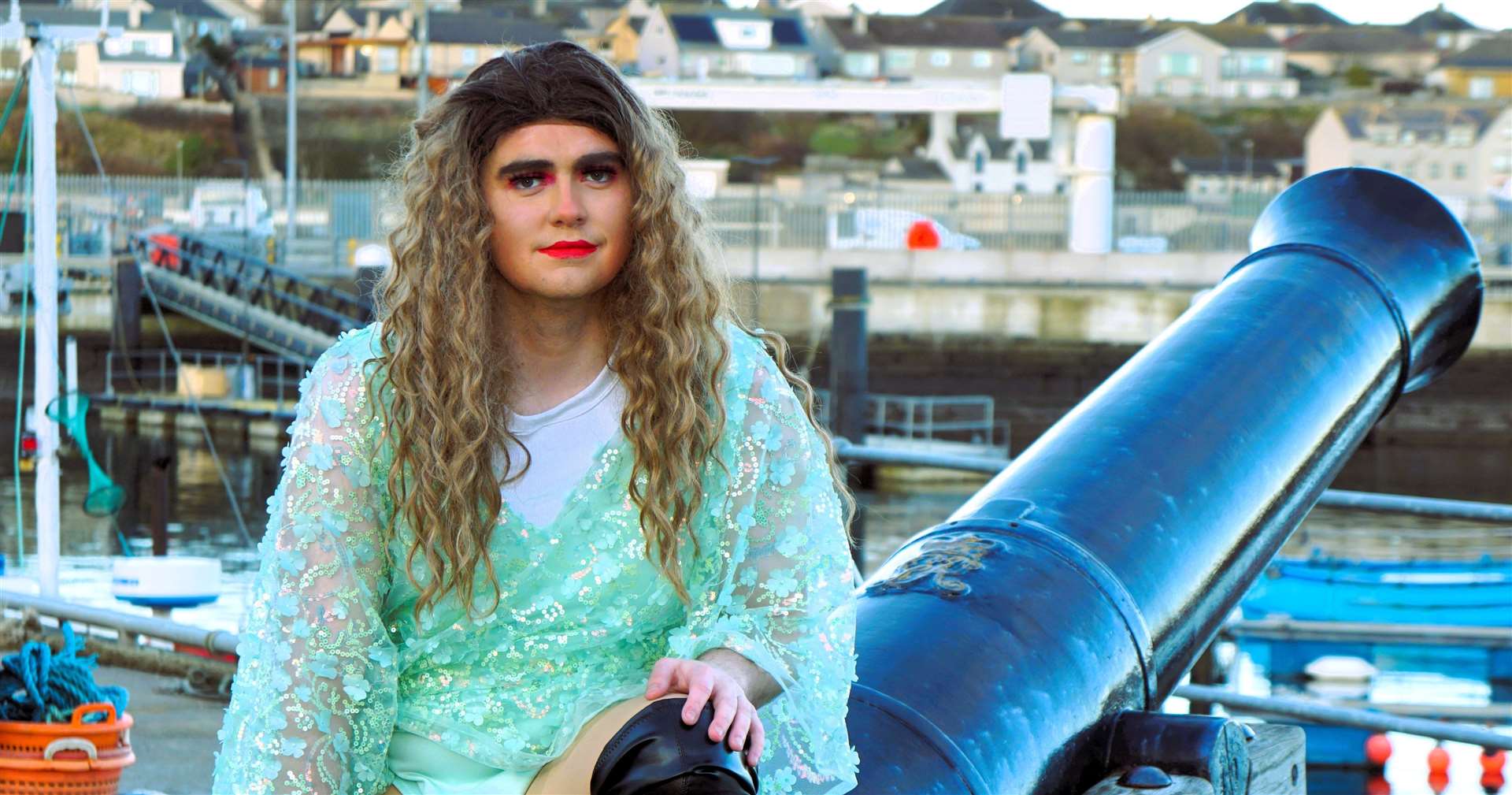 Drag queen Miss Scarlett Ruby recently moved to Wick and loves to perform on stage. Picture: DGS