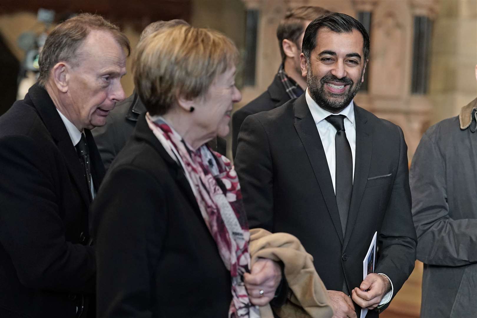 Scottish First Minister Humza Yousaf was at the service (Andrew Milligan/PA)