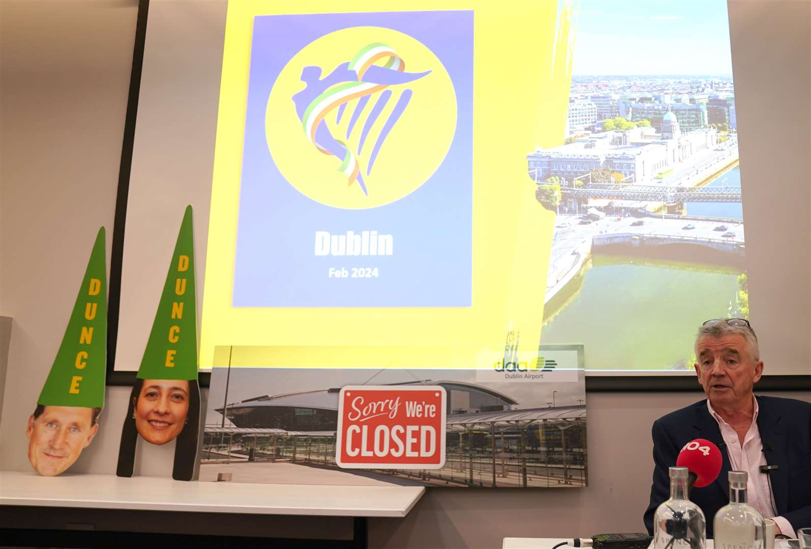 Michael O’Leary said Ryanair’s expansion plans are being held back by a passenger cap at Dublin Airport (Brian Lawless/PA)
