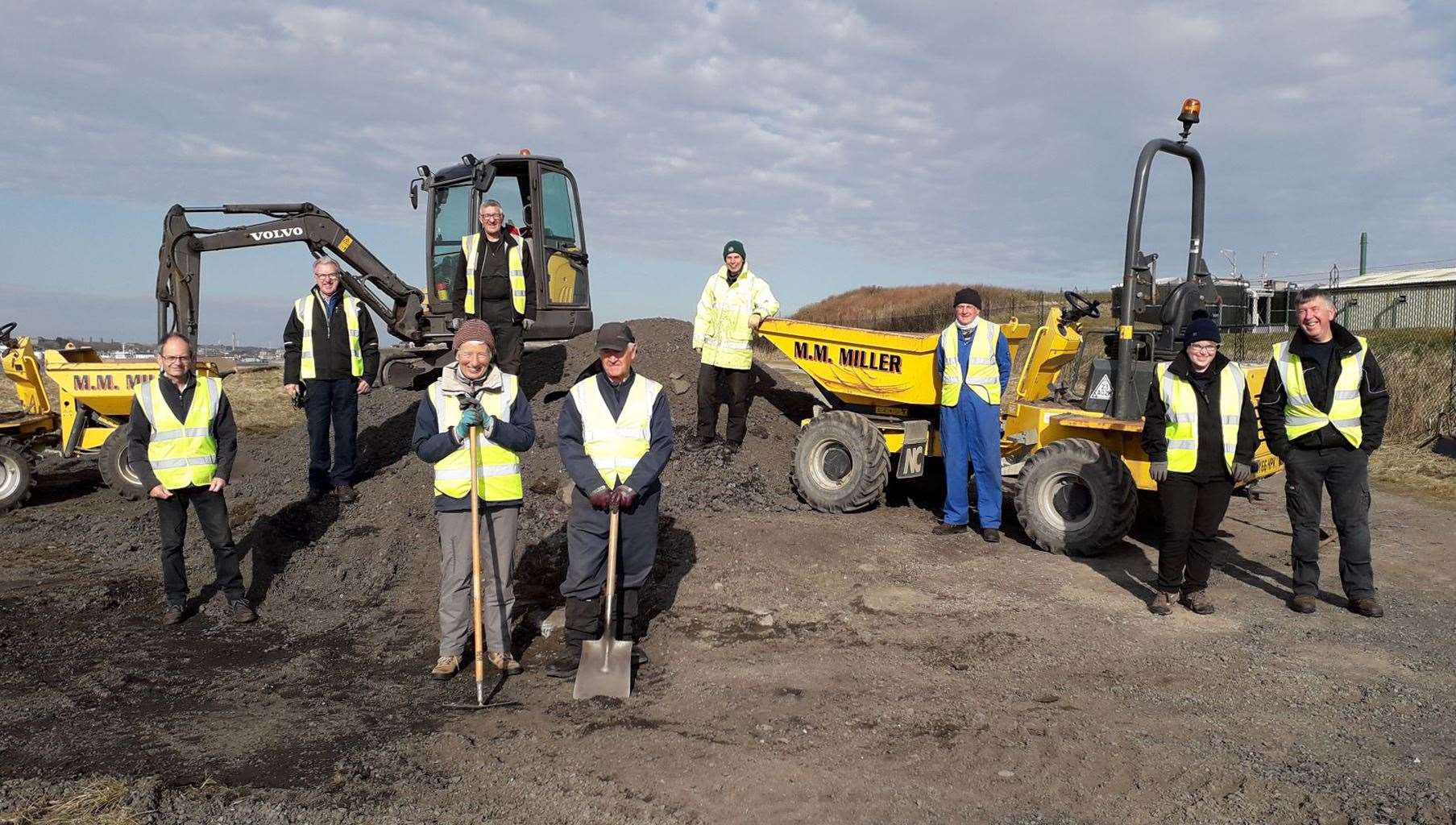 Volunteers from Wick Paths Group carrying out work on the North Head footpath. The group is among the organisations that have been supported by CISP grant awards. Picture: Wick Paths Group