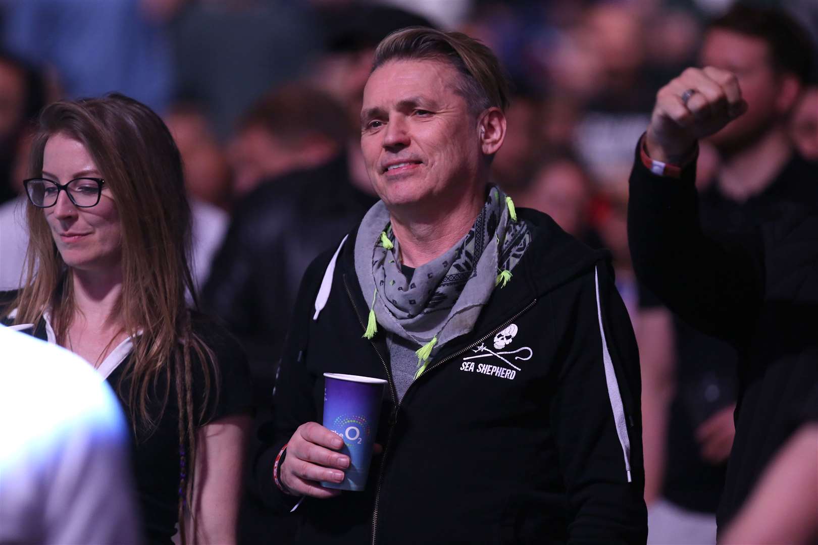 Forest Green Rovers chairman Dale Vince in the crowd during UFC 286 at O2 Arena, London. (Kieran Cleeves/PA)