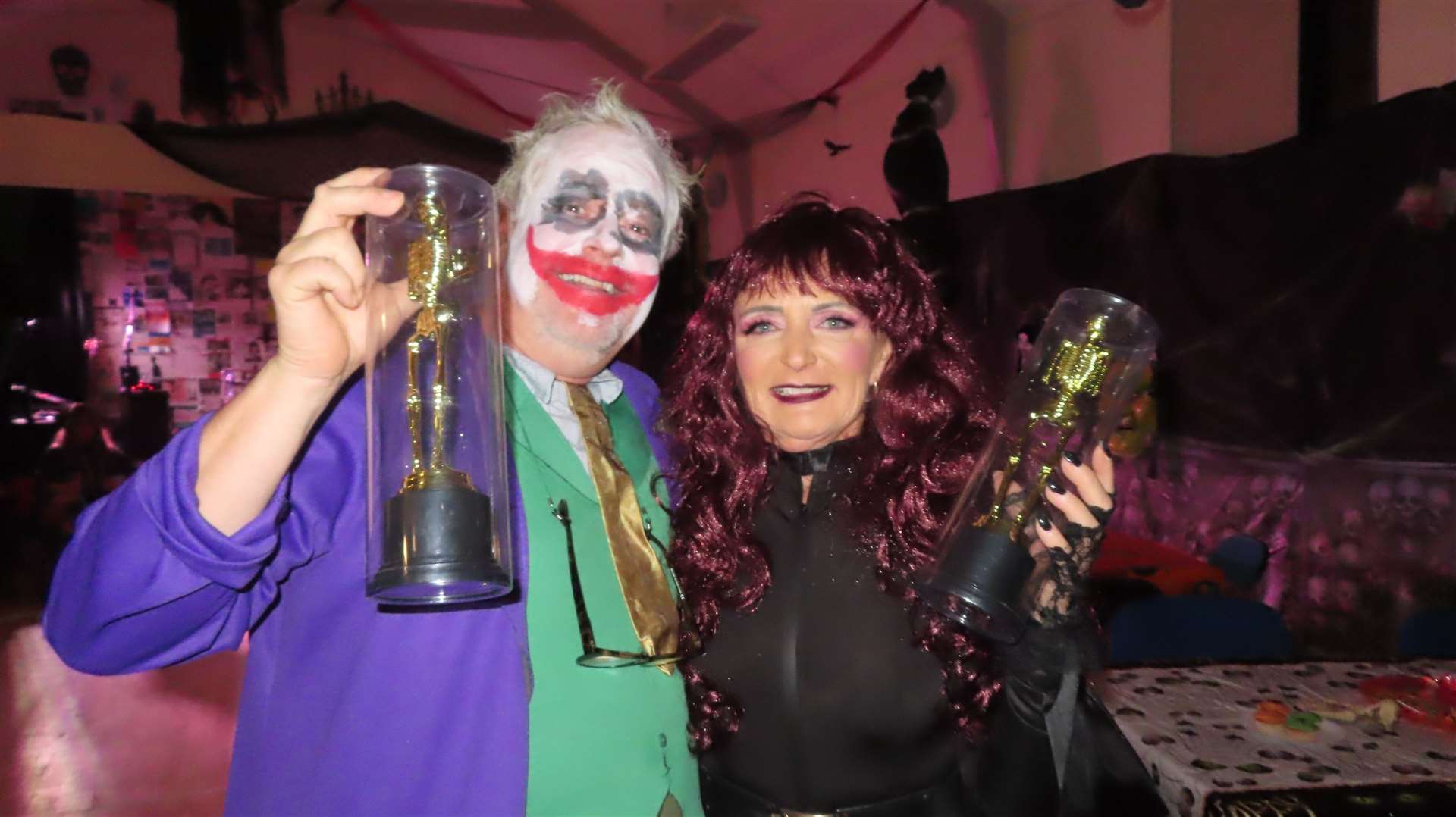 Ashley Smith and Bev Morrison won the fancy dress competition.