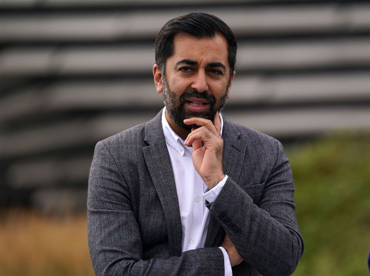 Humza Yousaf said his party must take the result ‘on the chin’ (Andrew Milligan/PA)