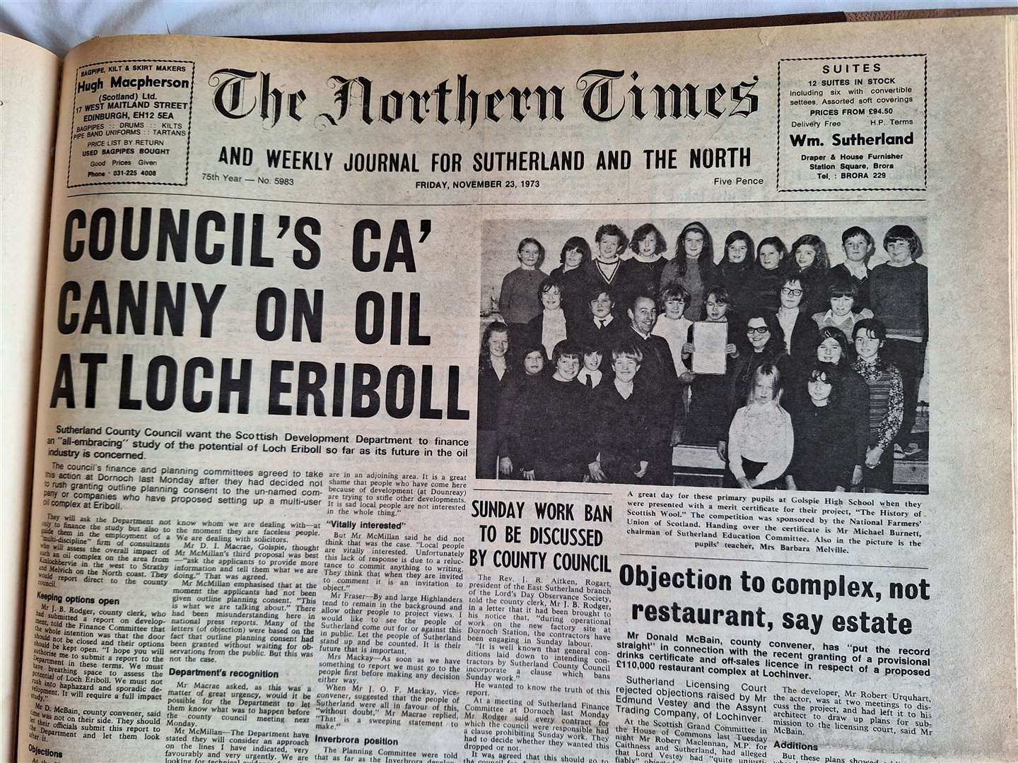 The edition of November 23, 1973.