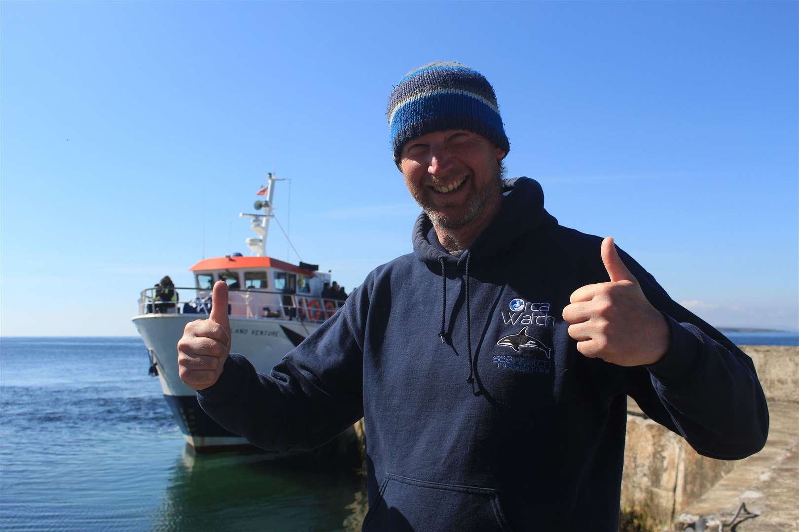 Steve Truluck, a whale-watching guide and naturalist who helps at Orca Watch each year. Picture: Alan Hendry