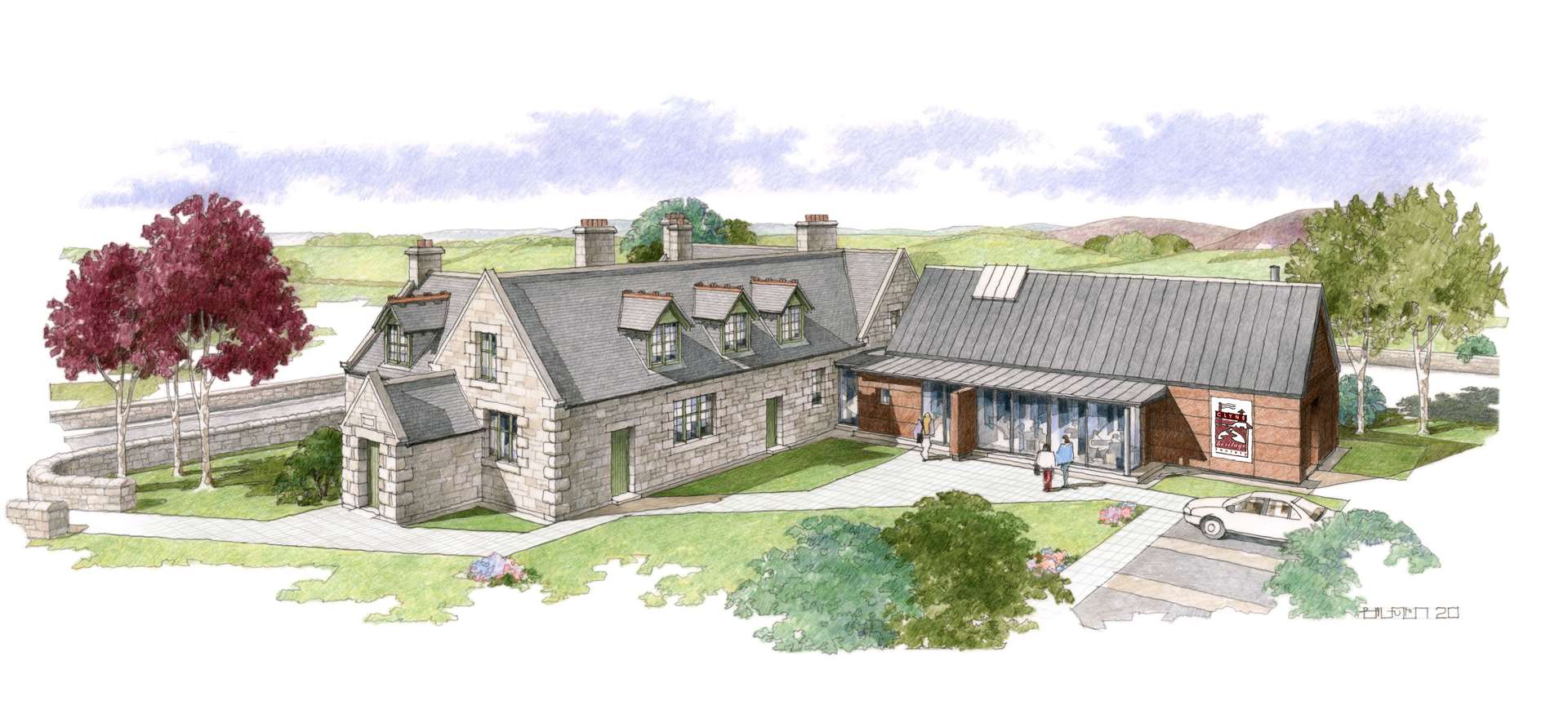 An artist’s impression of how the community heritage centre and museum will look.
