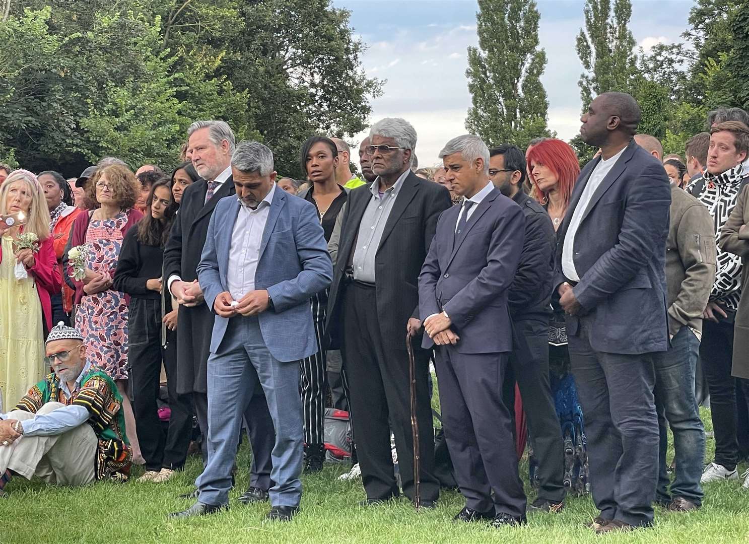 The Mayor of London, Sadiq Khan, attended the vigil (Elmira Tanatarova/PA)