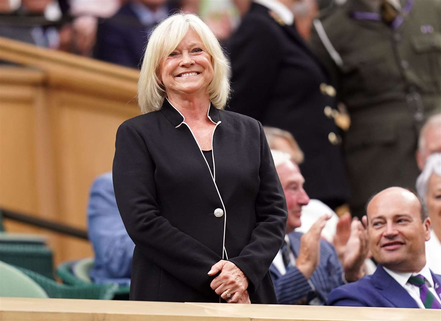 Sue Barker in the royal box on day six (Adam Davy/PA)