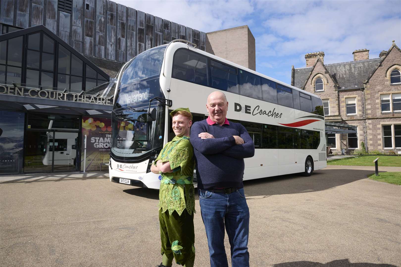 D&E Coaches managing director Donald Mathieson is delighted to be supporting Eden Court's production Peter Pan this year.
