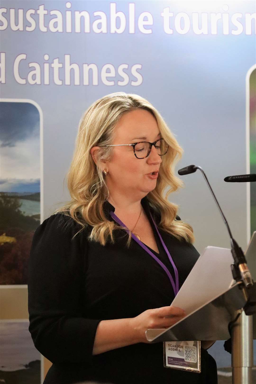 Destination strategy manager Cathy Earnshaw outlined Venture North's key strategic activities. Picture: Niamh Ross