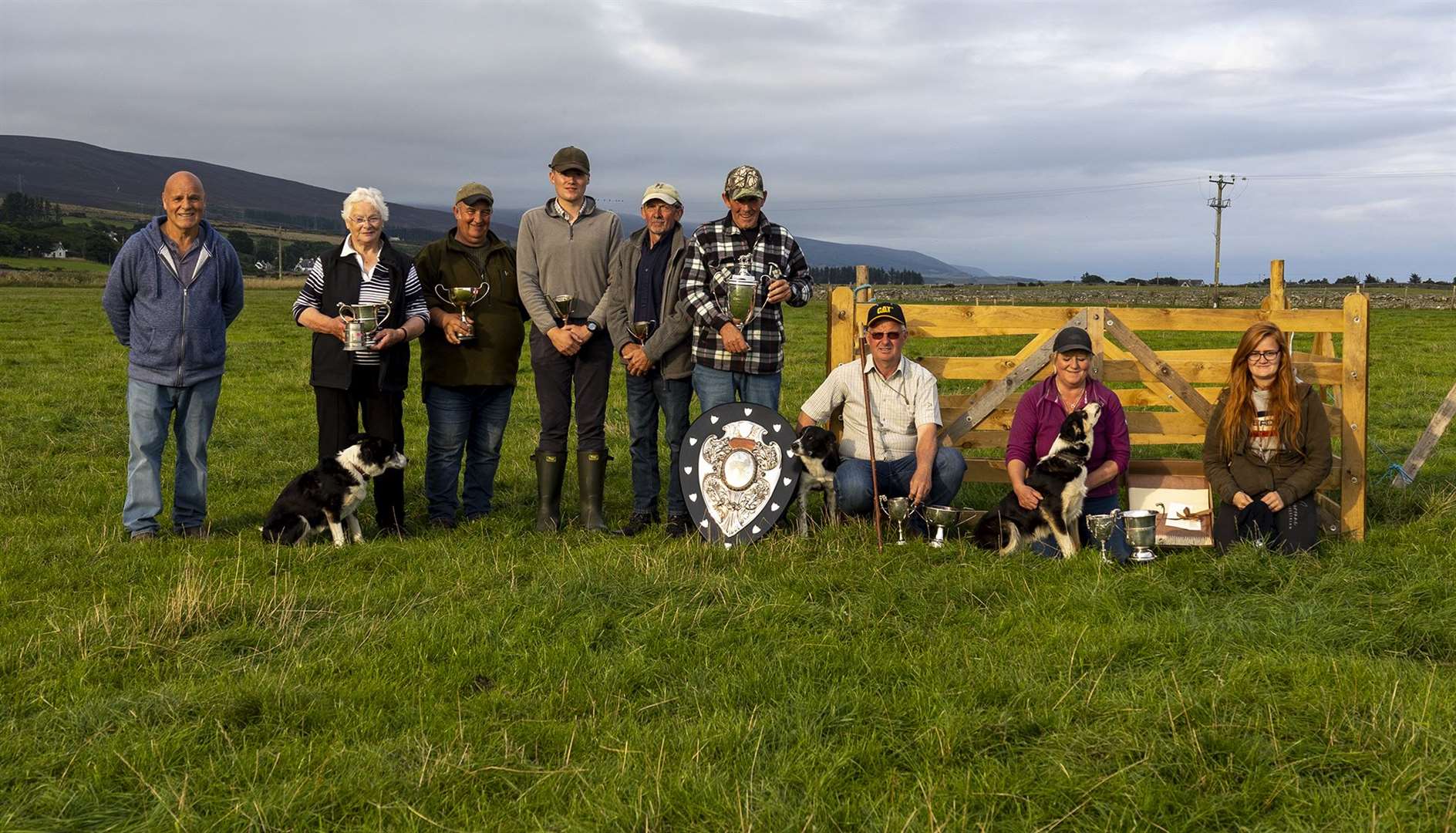 Sutherland sheepdog trials prizewinners 2021. Picture: Louise Mackay