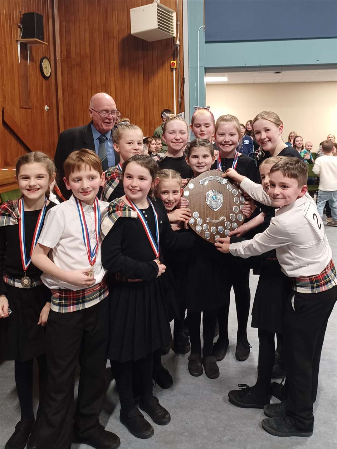 Brora Primary School were the overall winners and were presented with a handsome trophy by Councillor Jim McGillivray.