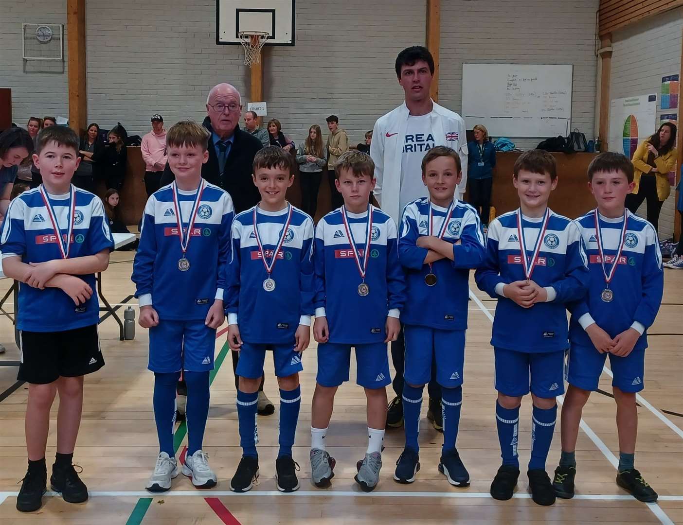 The Golspie boys' team who came second in the Big Schools category.