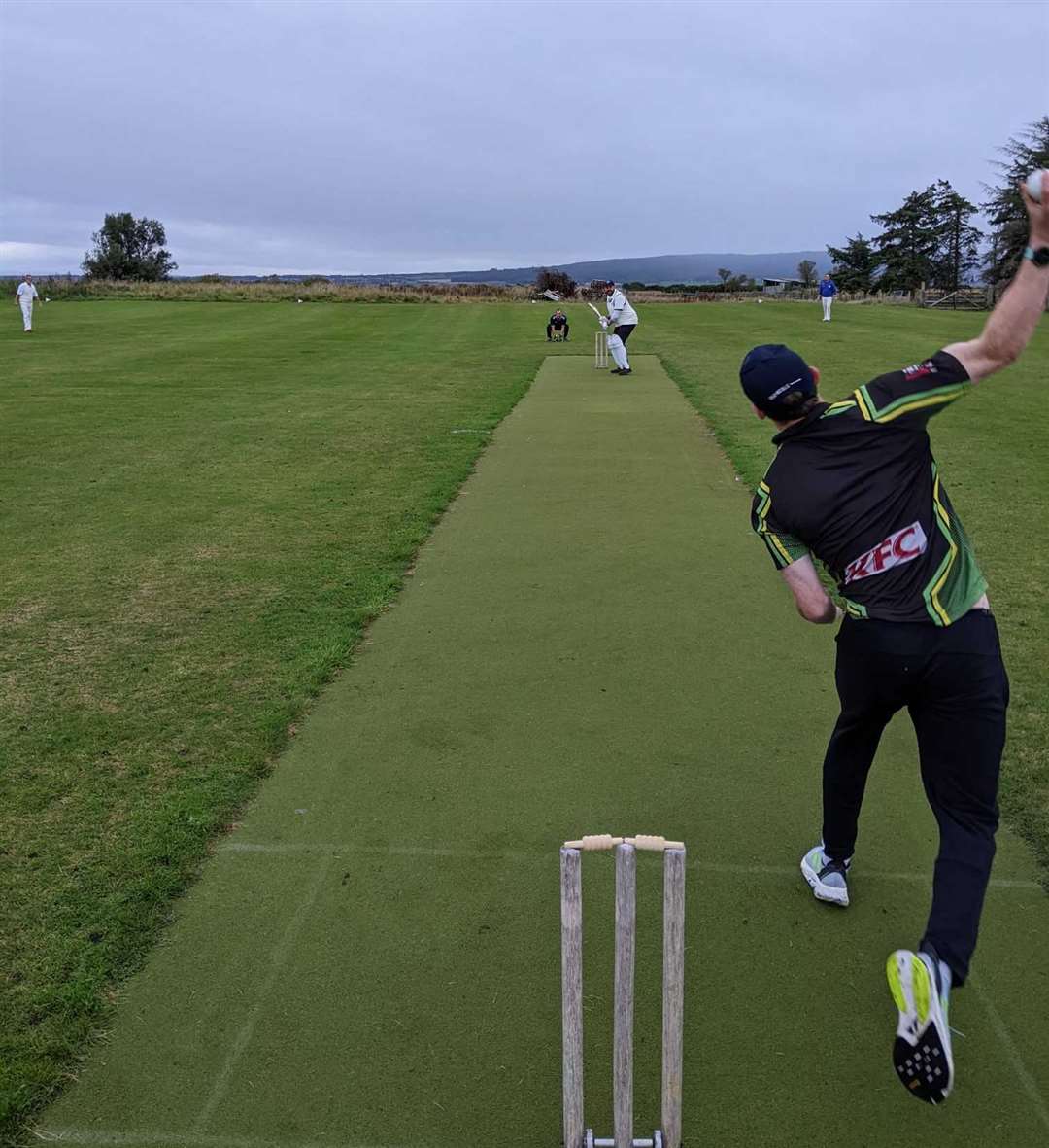Dornoch cricketers have been busy practicing at their Meadows Park training ground since the start of March.