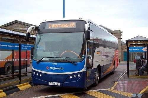The incident took place on an X99 service between Caithness and Inverness (stock image).