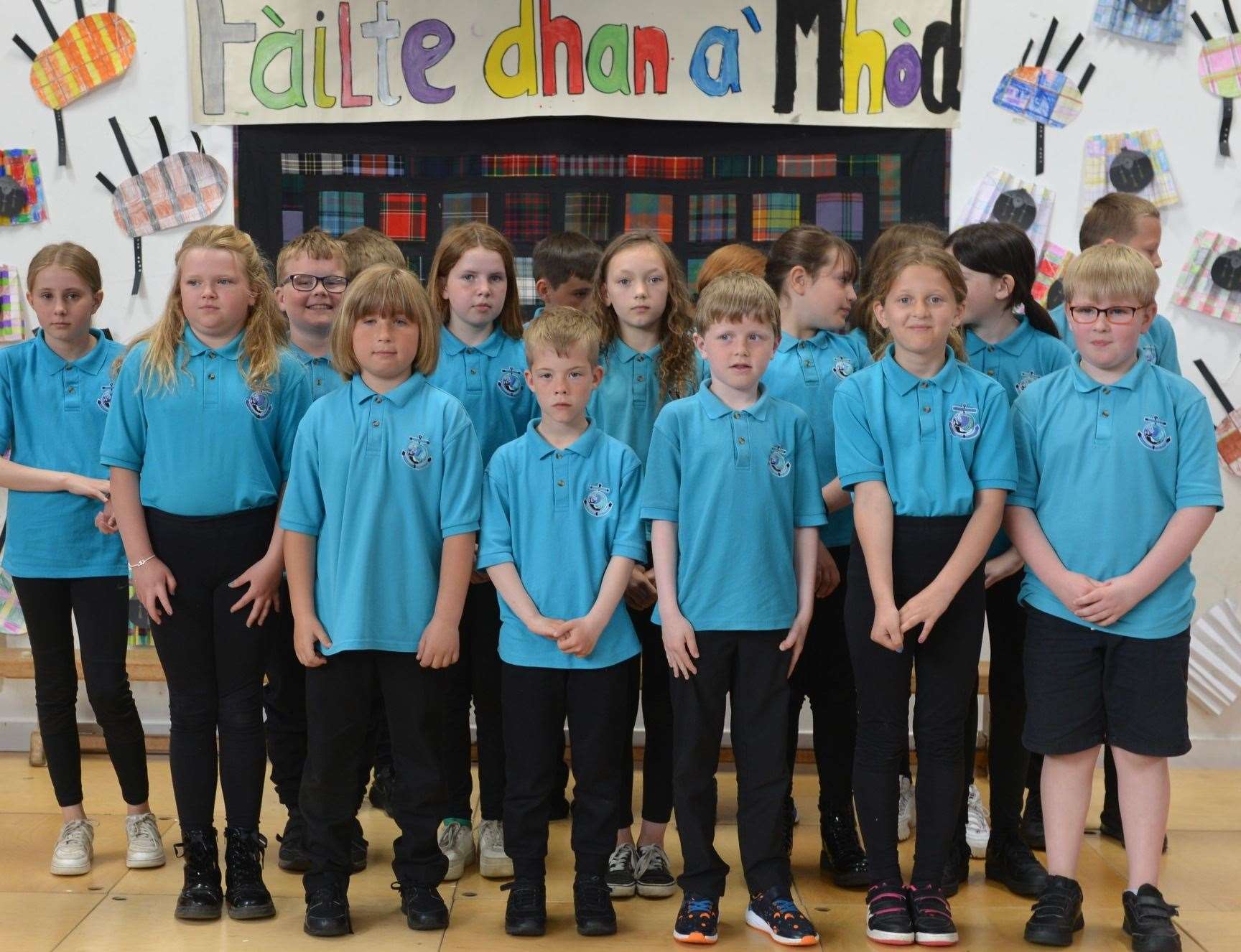 Melvich Primary School choir. Picture: Jim A Johnston