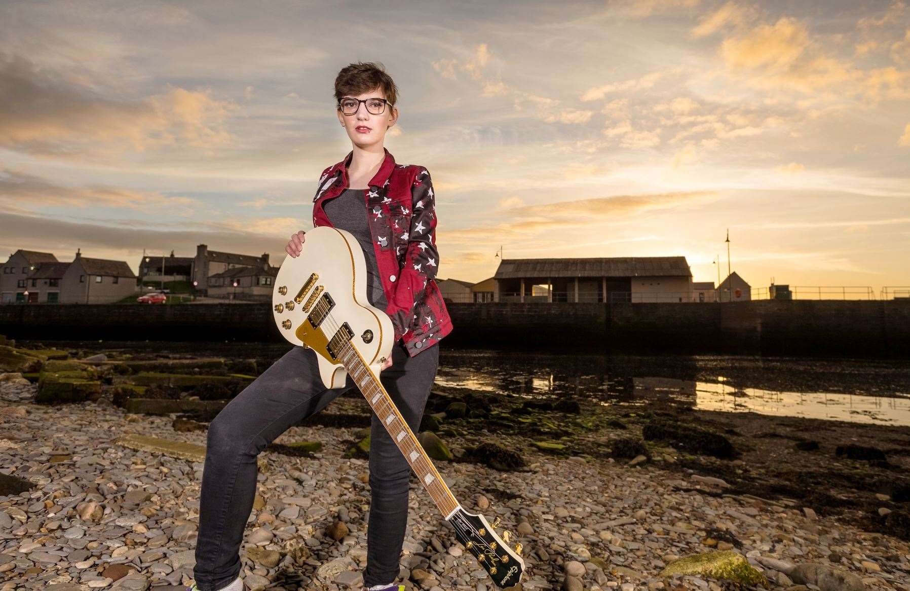 Keisha Sutherland from Thurso has used music as a form of healing therapy. Picture: Studiograff Photography