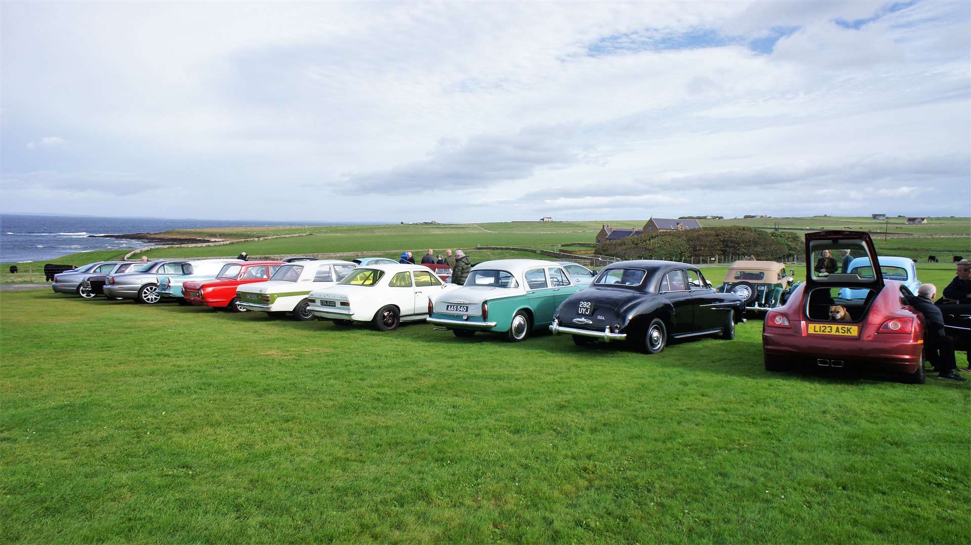 A good line-up of classics on the grounds of the castle. Picture: DGS