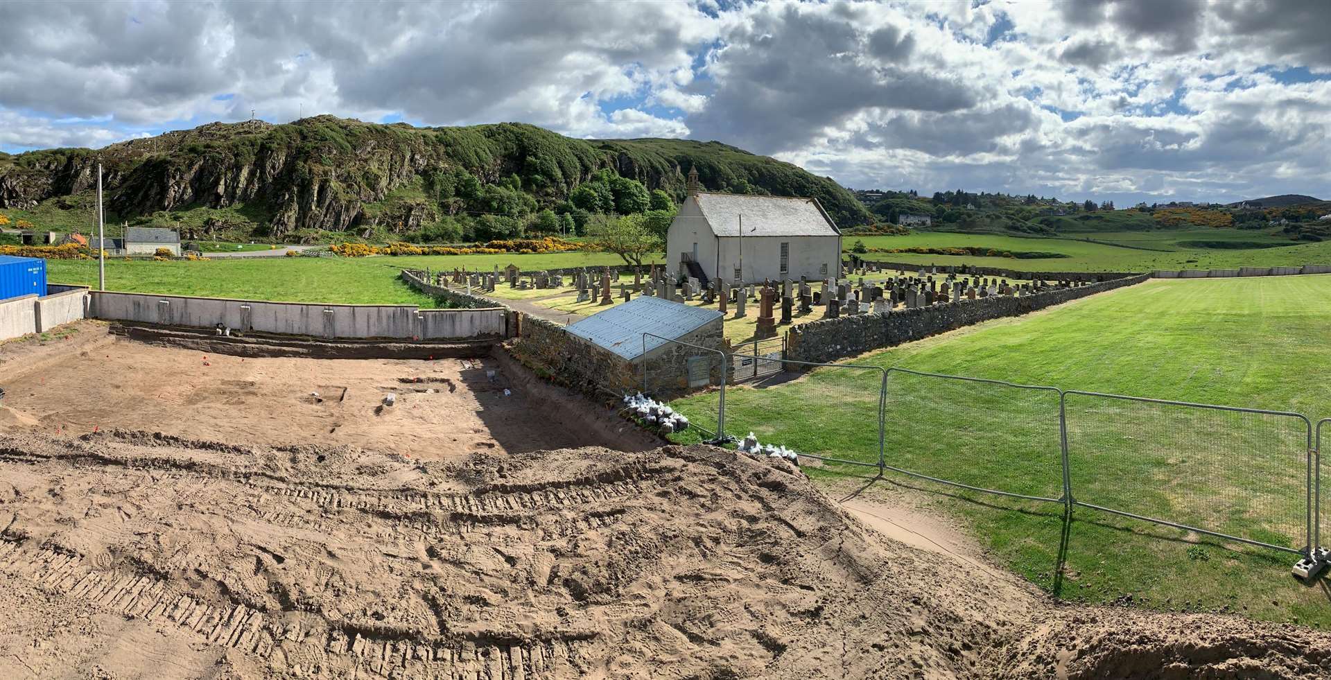 Site excavation at Strathnaver Museum