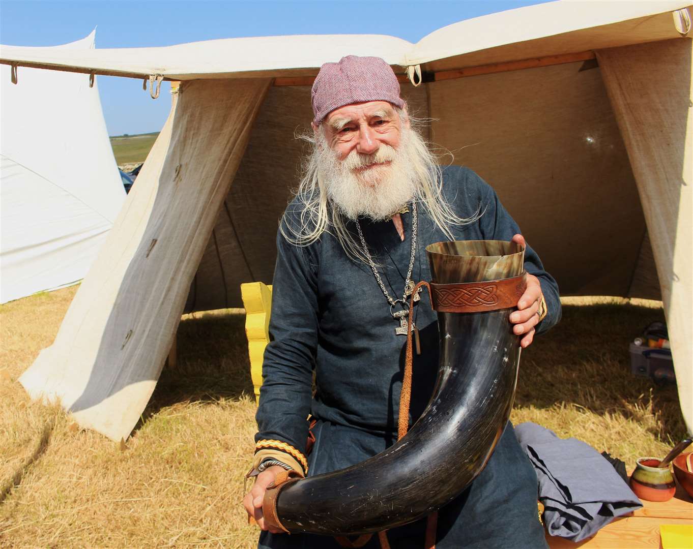 Godfrid Thorsteinsson, one of the visiting Norsemen. Picture: Alan Hendry
