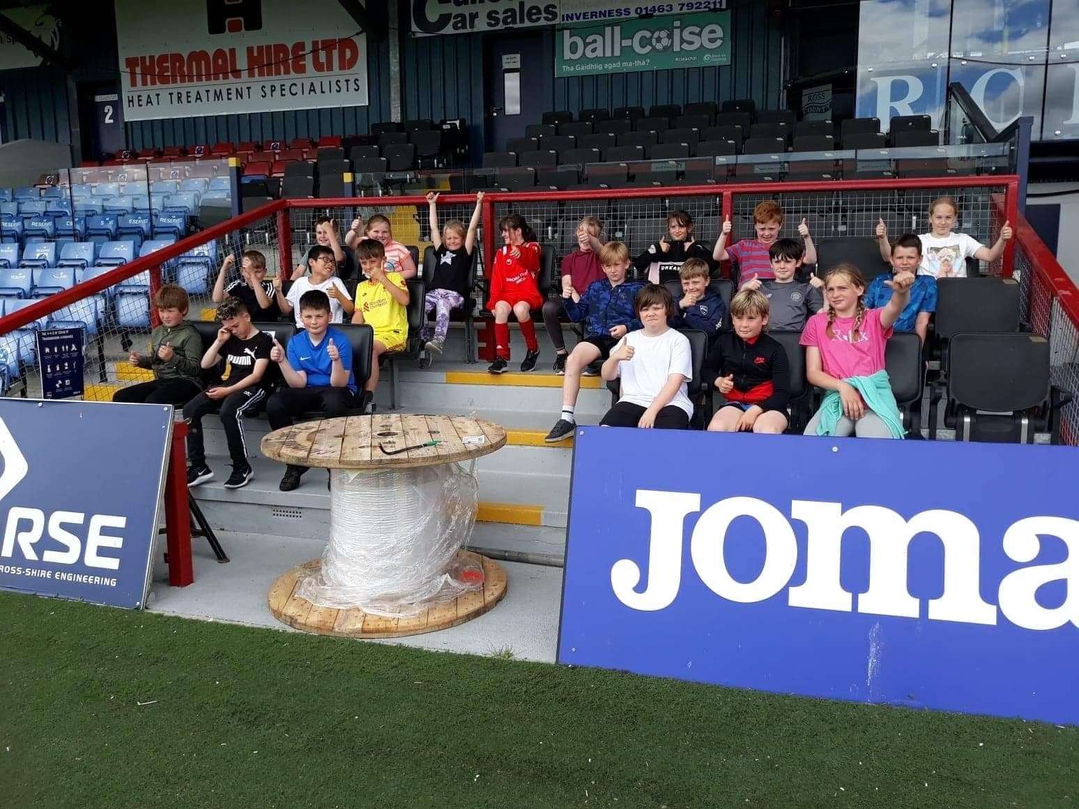 P5 and P6 pupils enjoyed a tour of Ross County stadium.
