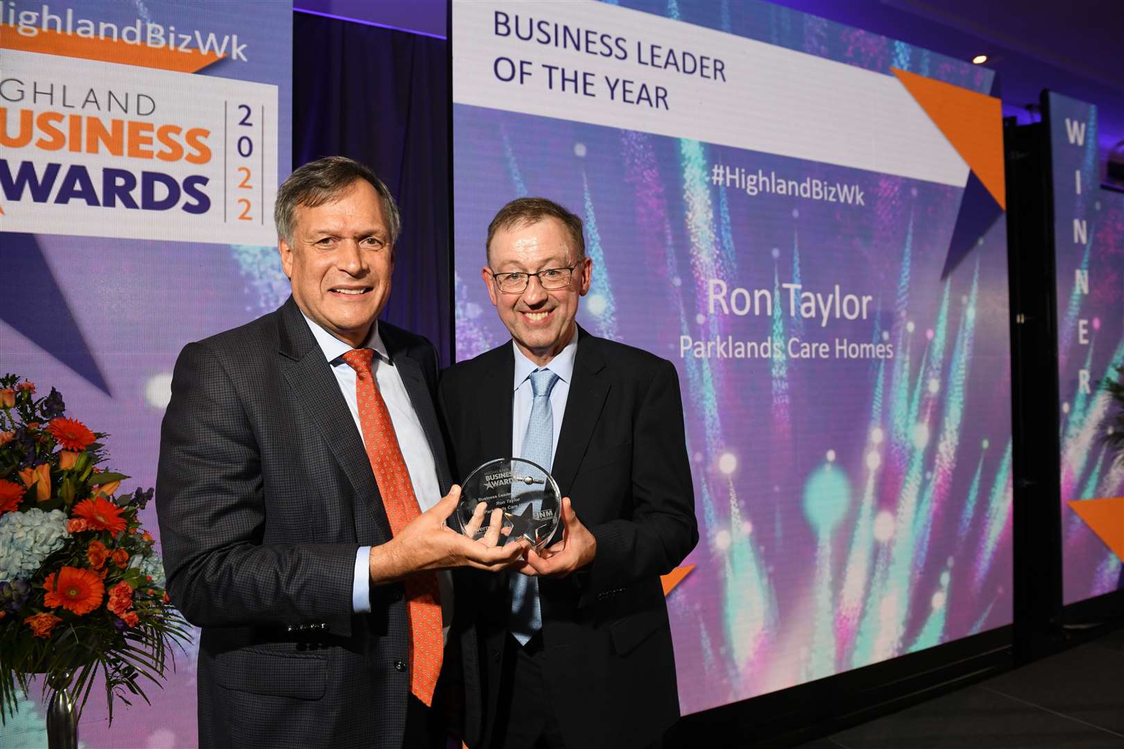 The business leader of the year was Ron Taylor, managing director of Parklands Care Homes – one of three awards for the organisation at last year’s Highland Business Awards. Picture: James Mackenzie