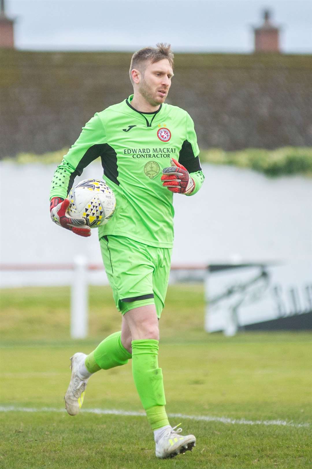 Brora Rangers goalkeeper Joe Malin is set for a long spell on the sidelines. Picture: Daniel Forsyth