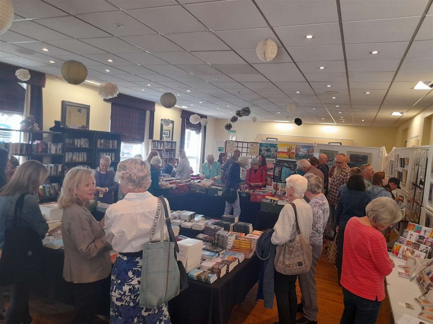 There was a big turnout to the launch of the book and arts festival in Tain.