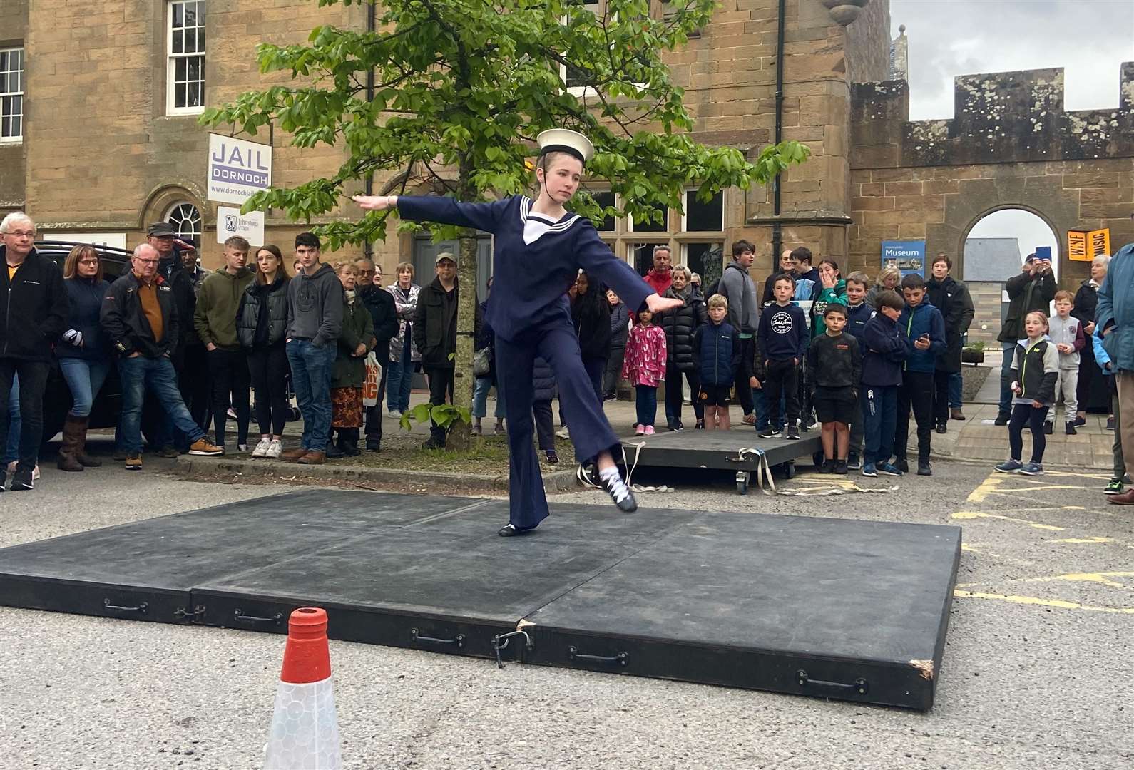 The parade was complimented by performances from Highland dancers. Photo: All Things Dornoch (Keely Webster)