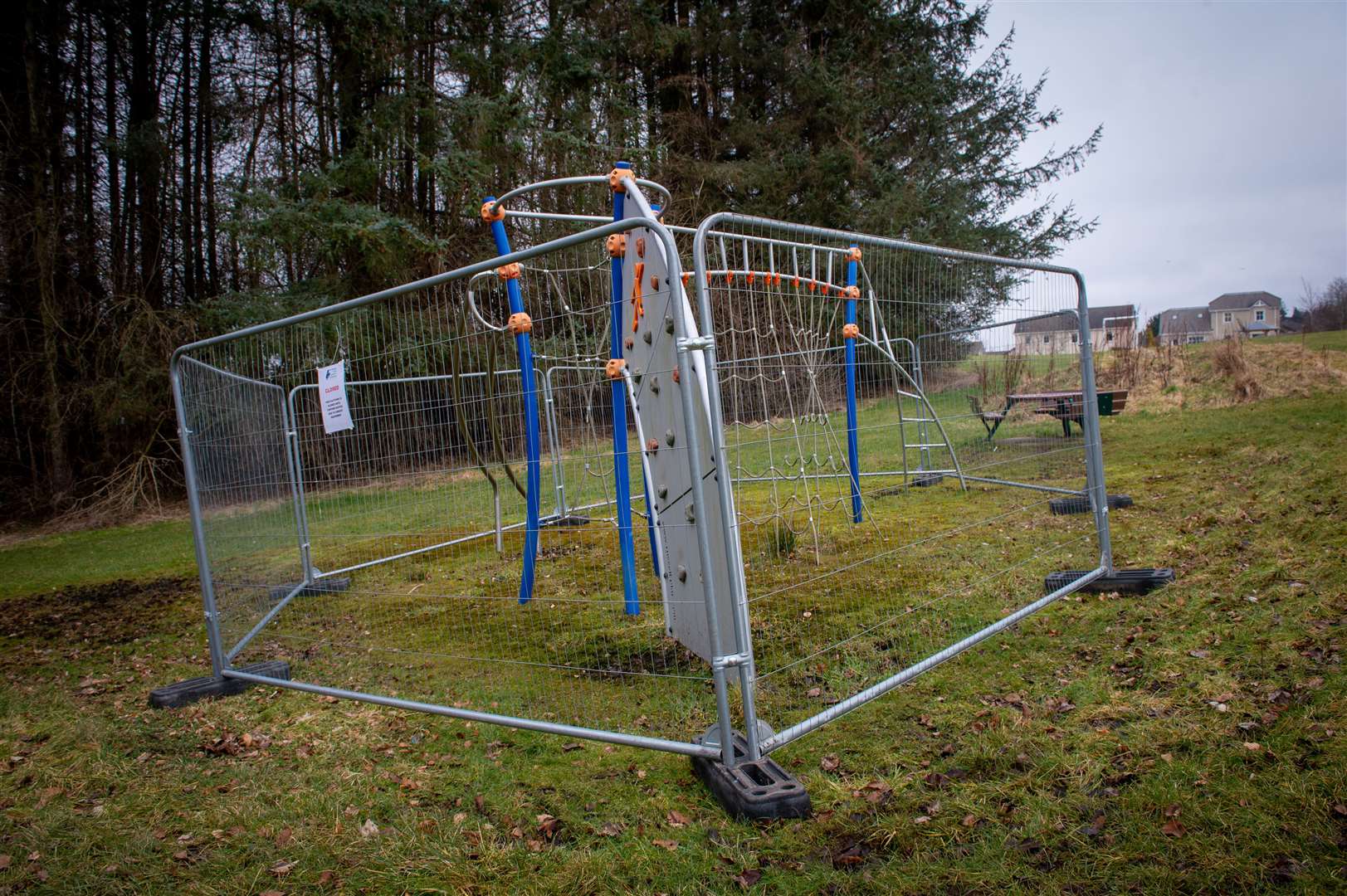 Highland Council is taking safety measures at various play parks due to a lack of funding for maintenance. Picture: Callum Mackay.