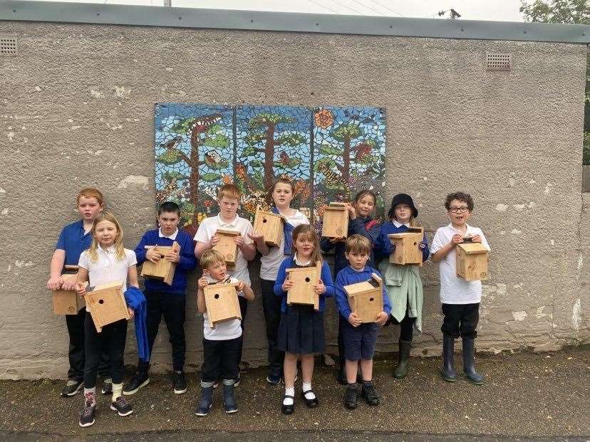 Rosehall Primary School is one of the latest schools in the Highlands to receive 10 bird nesting boxes as part of a region-wide project.