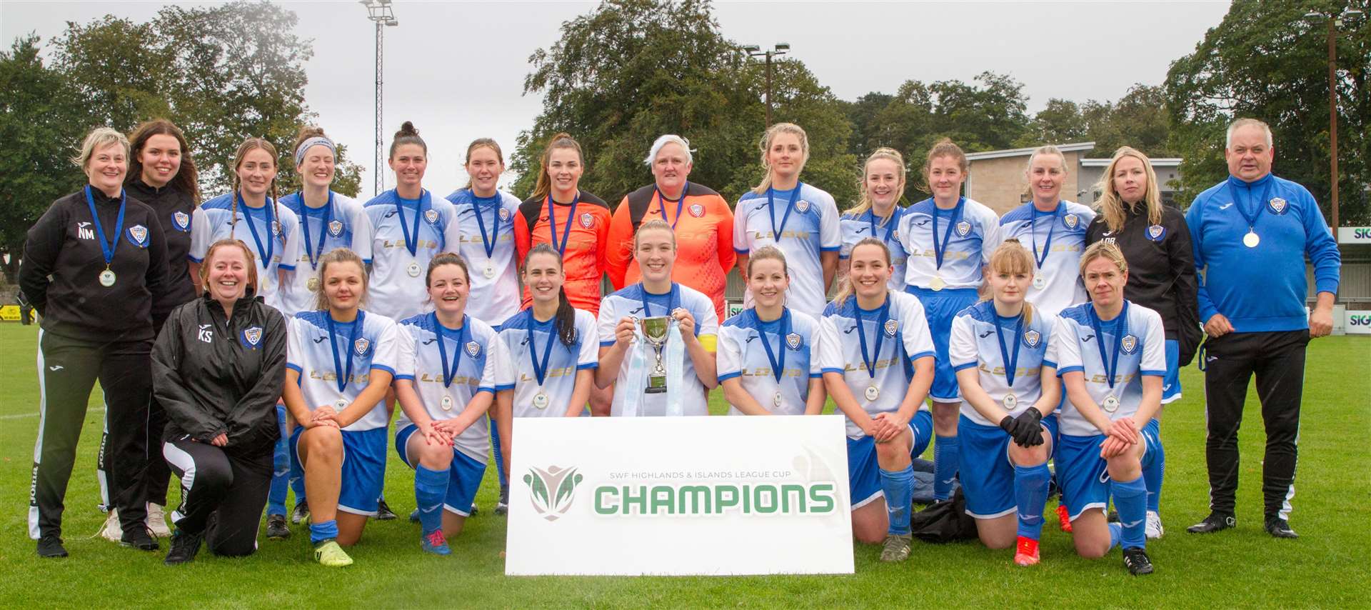 Sutherland Women win the Highlands and Islands Cup. Donald Cameron