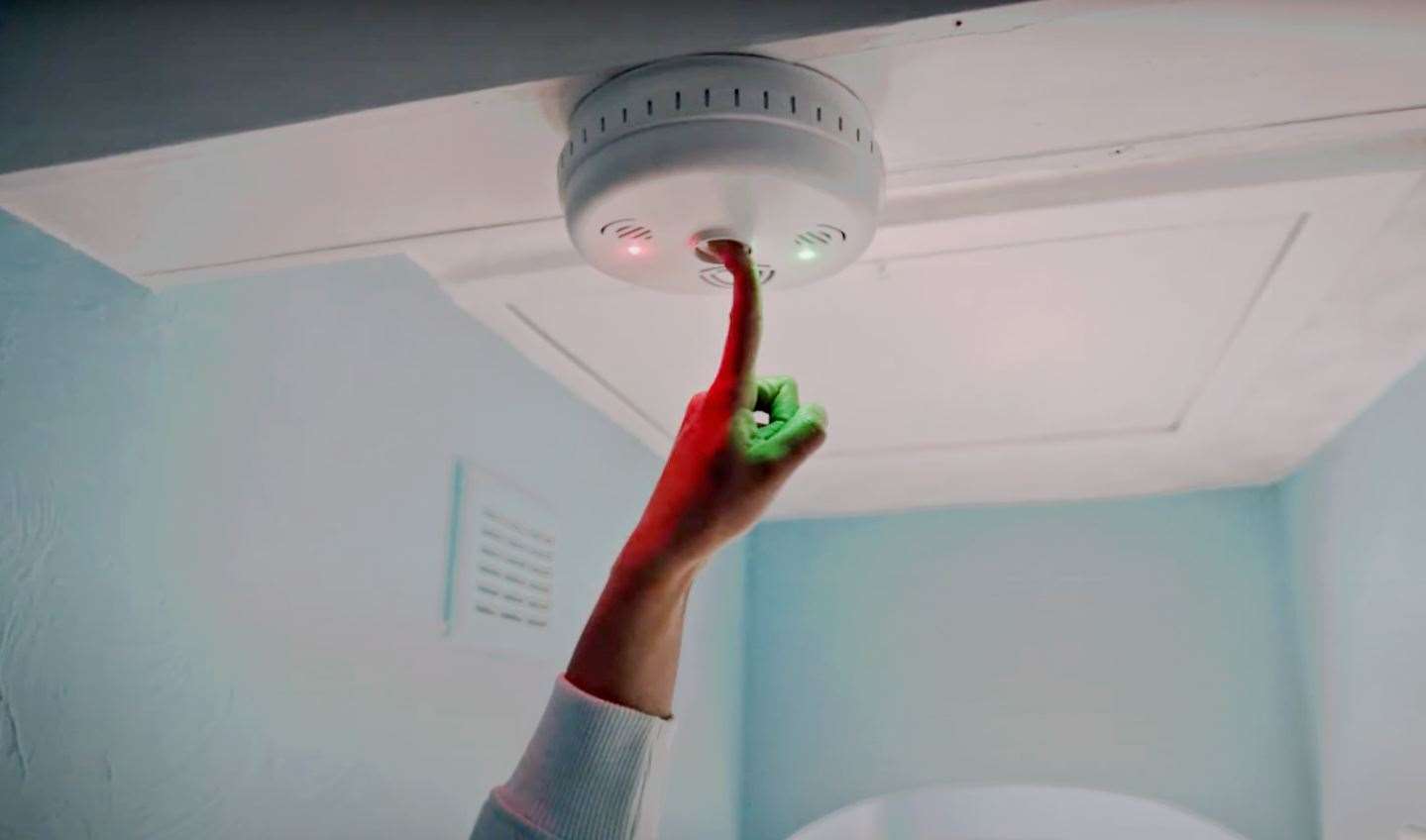 A screenshot from a Scottish Government video about the new fire alarm standards.
