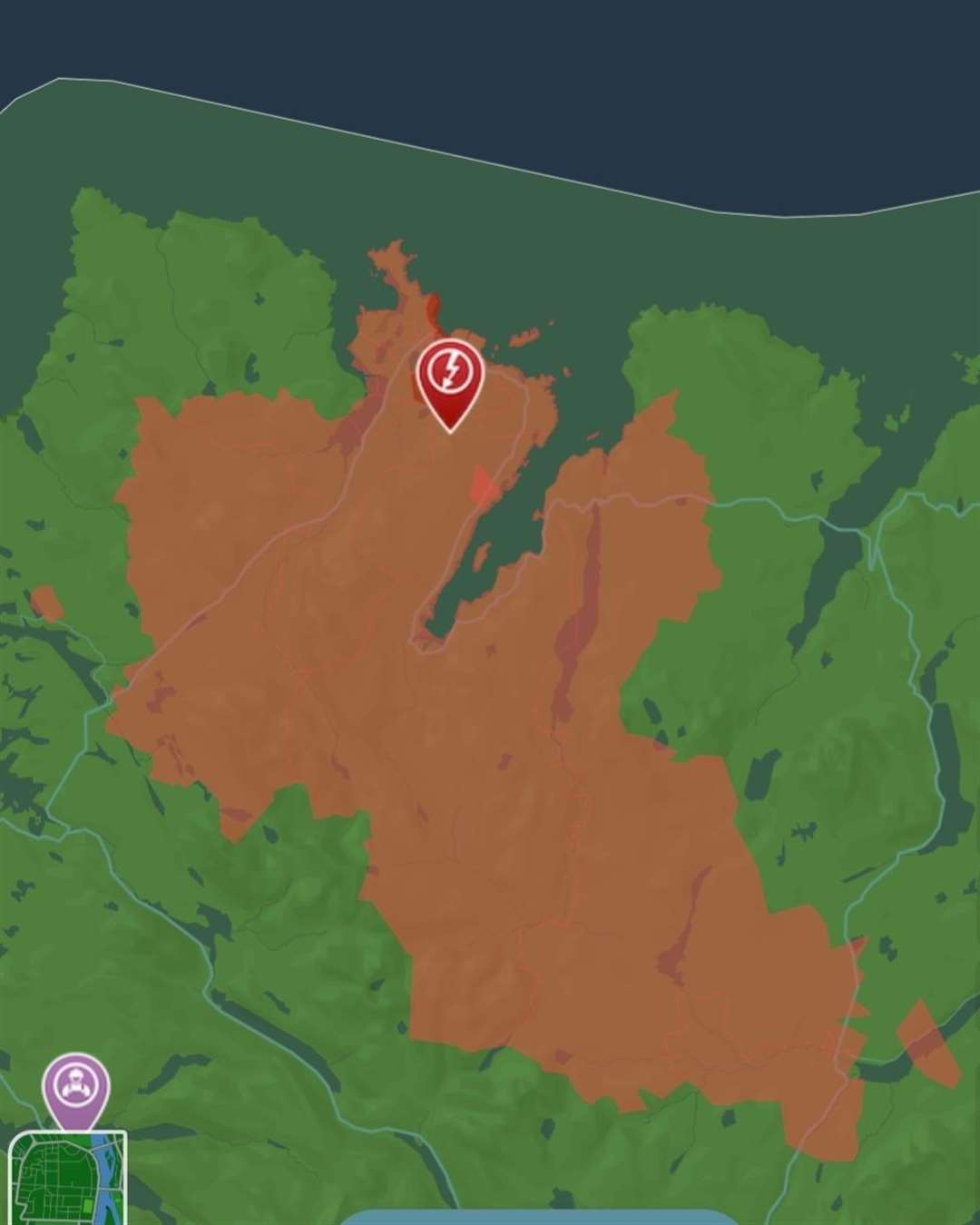 Power cut in Loch Eriboll area