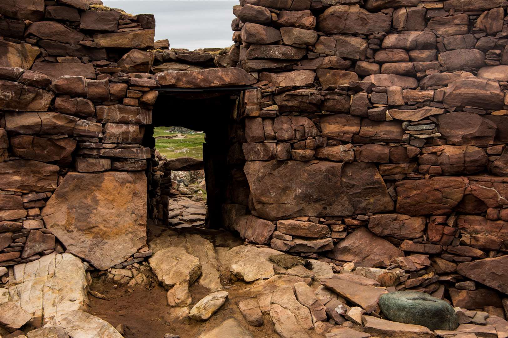 Clachtoll Broch after excavation